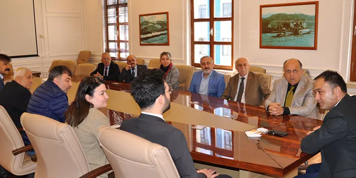 CHP Akçaabat Belediye Başkan adayı Kalyoncu'dan Kaymakam Cankatar'a 'Hoş Geldin' ziyareti
