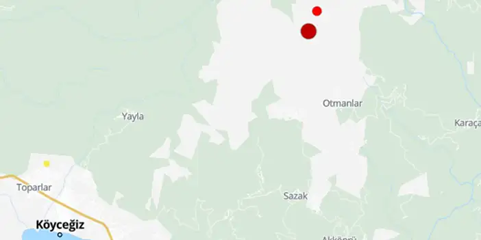 Muğla'da 3.4 büyüklüğünde deprem