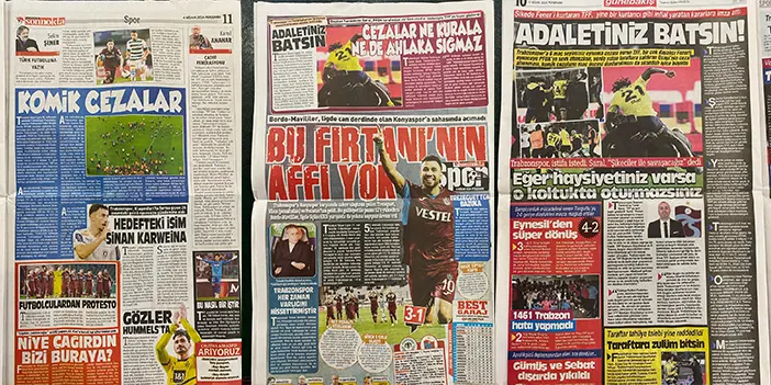 Trabzon’un yerel gazeteleri tek konuda birleşti “Adaletiniz batsın”