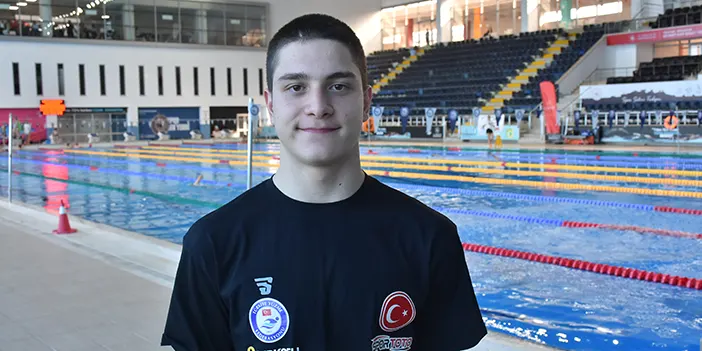 Trabzon'da 3 yaşında yüzmeye başladı! Yeni rekorlar peşinde