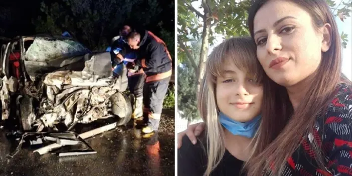 Çorum'daki feci kaza anne ve kızını hayattan kopardı