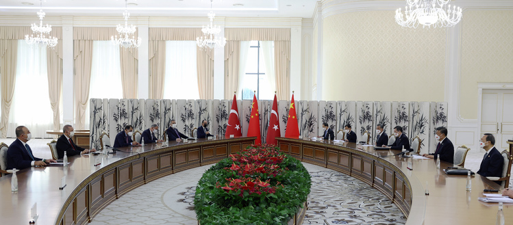 Cumhurbaşkanı Erdoğan Şi Cinping ile görüştü