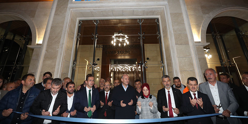 Bakan Soylu, Trabzon'da Recep Tayyip Erdoğan Camii’nin açılışını yaptı