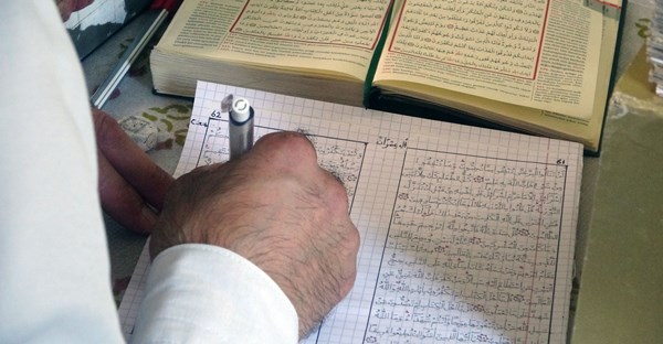 Giresun'da 8 ayda Kur’an-ı Kerim’i elle yazdı