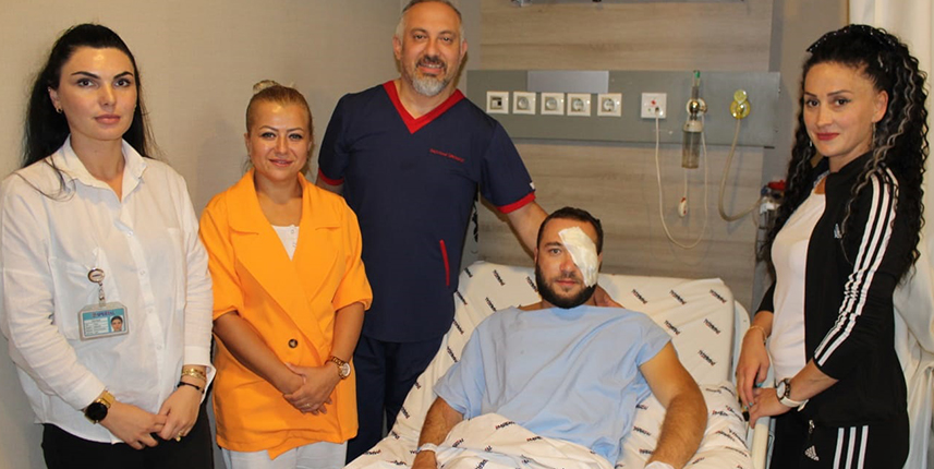 Trabzon'da görme kaybından kornea nakli sayesinde kurtuldu