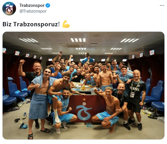Trabzonspor’dan galibiyet pozu!