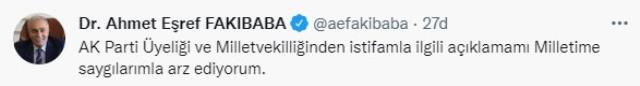 AK Partili Fakıbaba, partisinden ve milletvekilliğinden istifa etti! Fakıbaba kimdir?