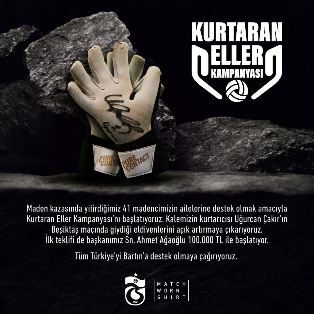 Trabzonspor’dan “Kurtaran Eller” kampanyası!