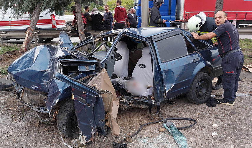 Samsun'da acı kaza! 2 aylık eşini kaybeden kadının feryatları yürek dağladı