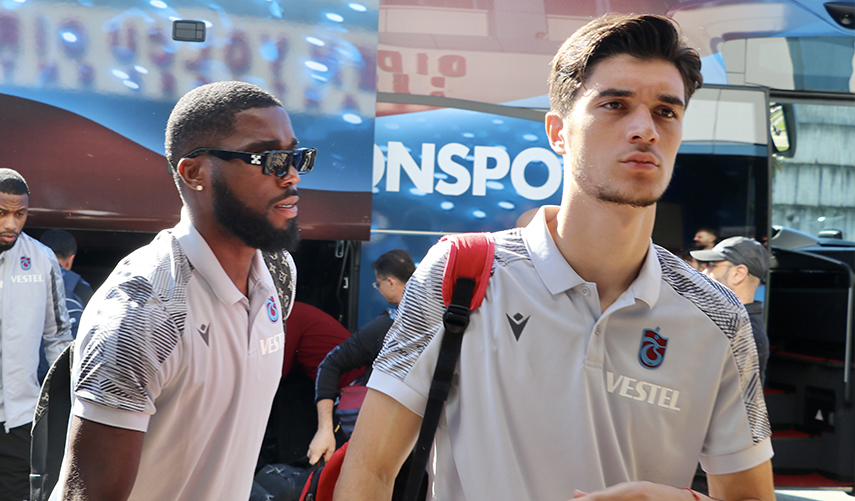 Trabzonspor kafilesi Sırbistan'a gitti
