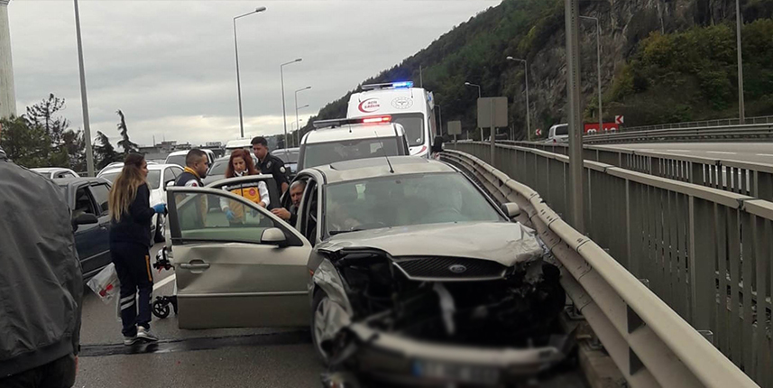 Samsun'da trafik kazası: 2 yaralı!