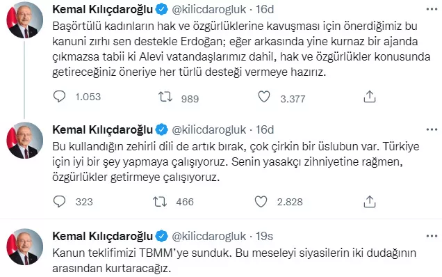 Kılıçdaroğlu’ndan Erdoğan’a yanıt: "Zehirli dili bırak artık"