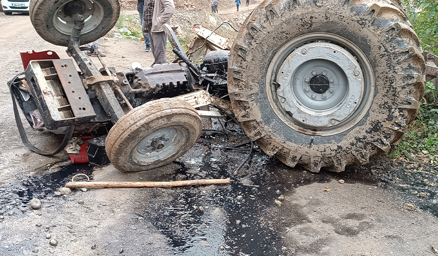 Ordu'da traktör uçurumdan yuvarlandı: 1 yaralı