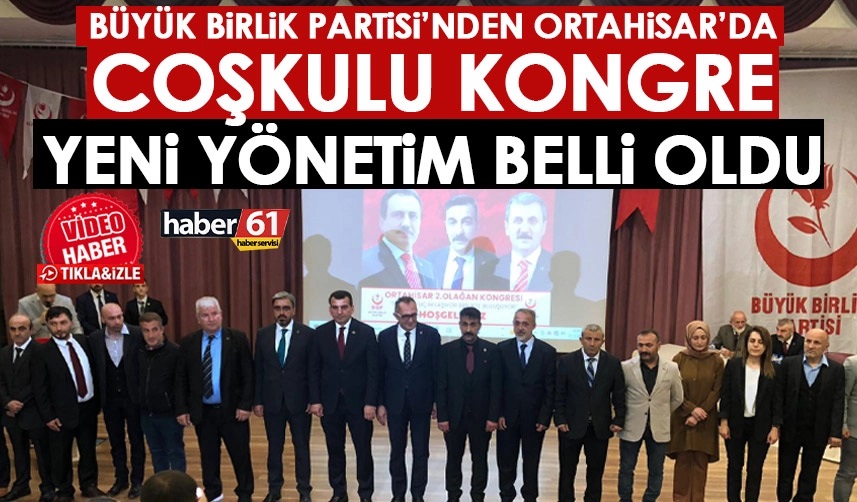 BBP Ortahisar İlçe Başkanı Ahmet Buzdağ mazbatasını aldı