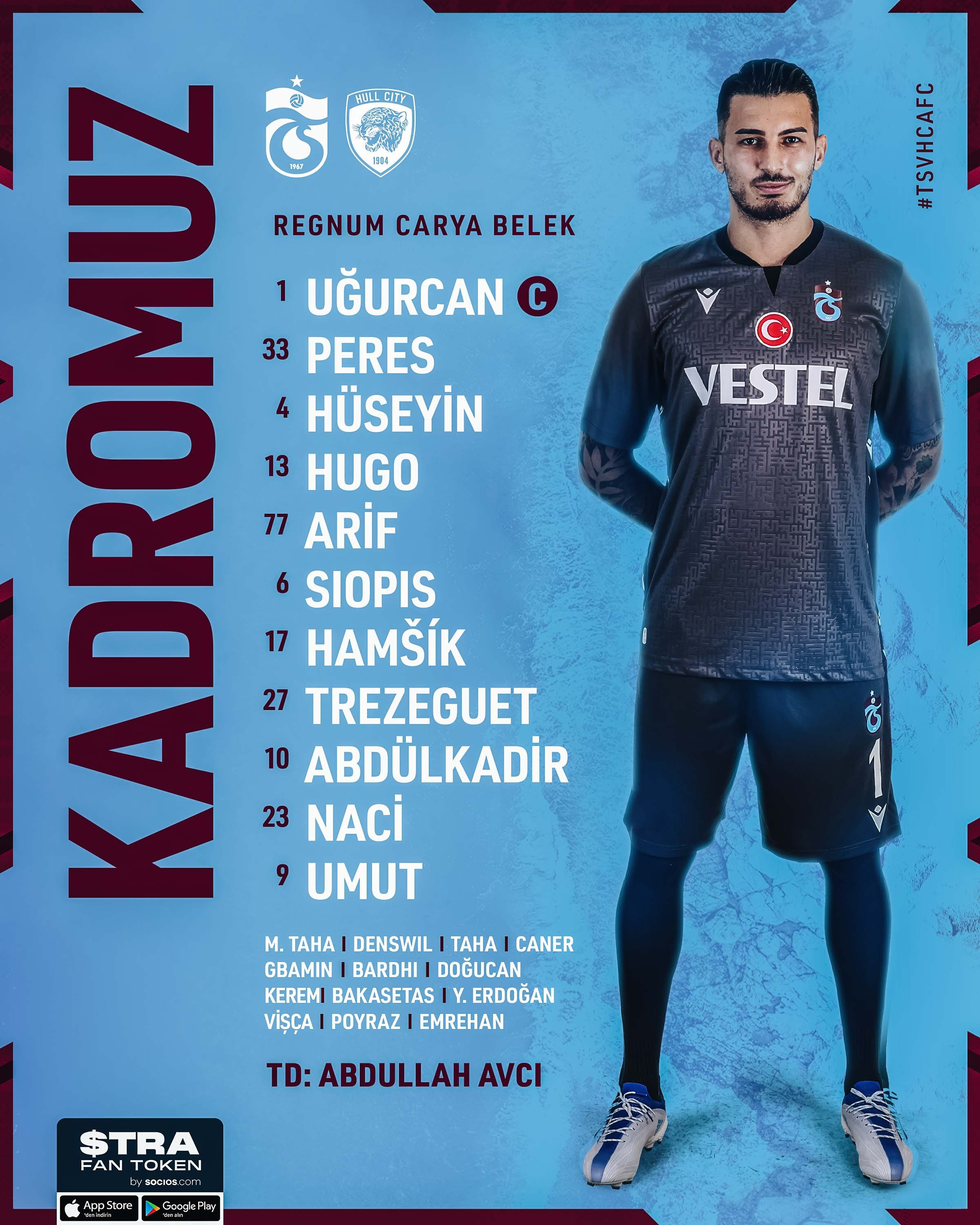 Trabzonspor ilk hazırlık maçına çıkıyor! İşte ilk 11