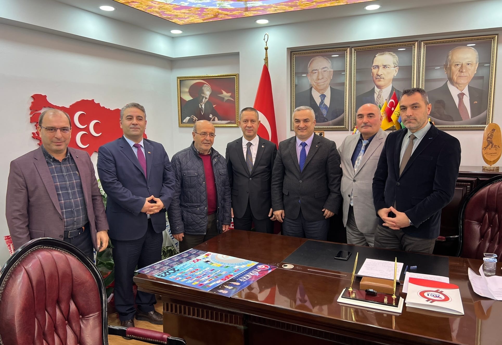 Trabzon Artvinliler Derneğinden MHP Trabzon İl Başkanlığına ziyaret