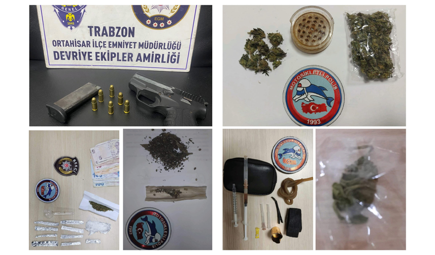 Trabzon’da narkotik sokak operasyonları!