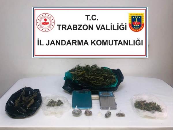 Trabzon'daki uyuşturucu operasyonunda bir kişi gözaltına alındı