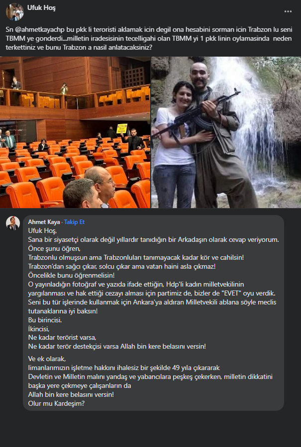 CHP Milletvekili Ahmet Kaya’dan, Ufuk Hoş’a cevap! “Ne kadar terörist ve terör destekçisi varsa…”