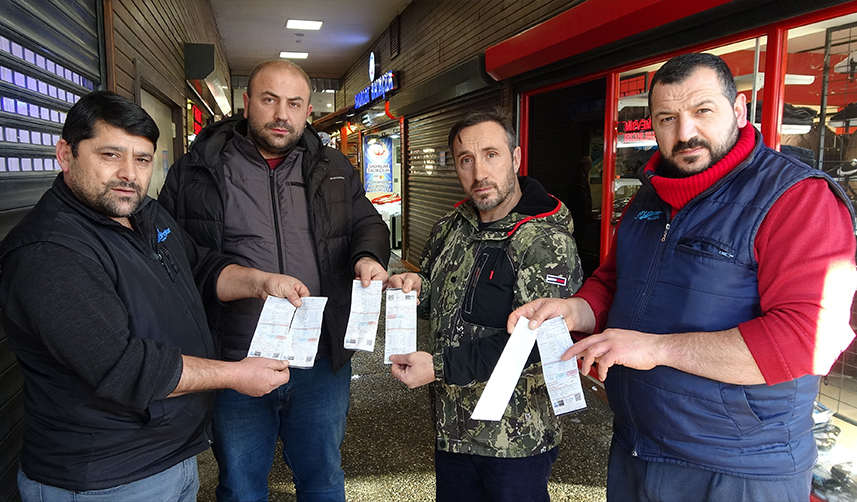 Trabzon'da balıkçılardan su faturalarına tepki