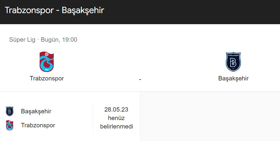 Trabzonspor – Başakşehir maçı saat kaçta hangi kanalda?