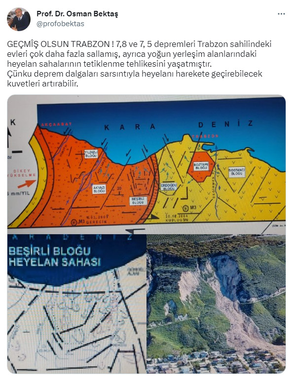 Depremler sonrası Trabzon için yeni tehlike! 