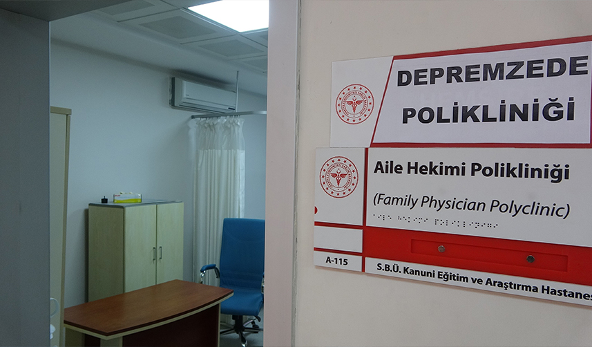 Trabzon'da depremzedelere poliklinik hizmeti başlatıldı