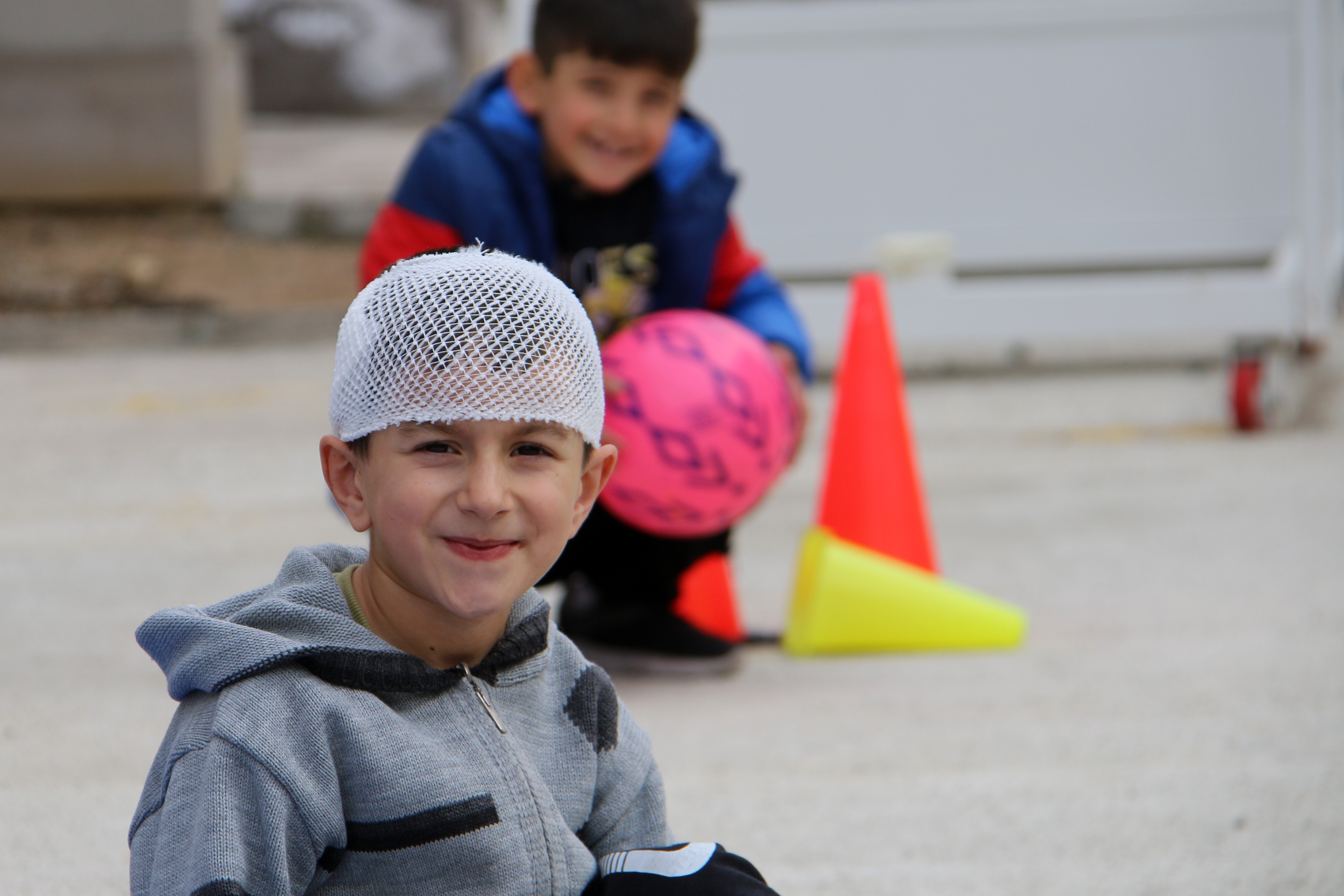 Gümüşhane'de depremzede çocuklar spor etkinlikleriyle moral buluyor 
