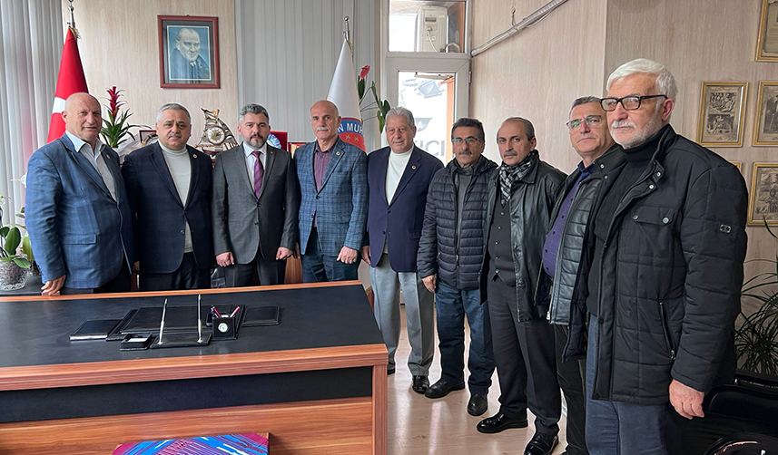 MHP Trabzon Milletvekili aday adayı Türedi’den Muhtarlar Federasyonu Genel Başkanı’na ziyaret