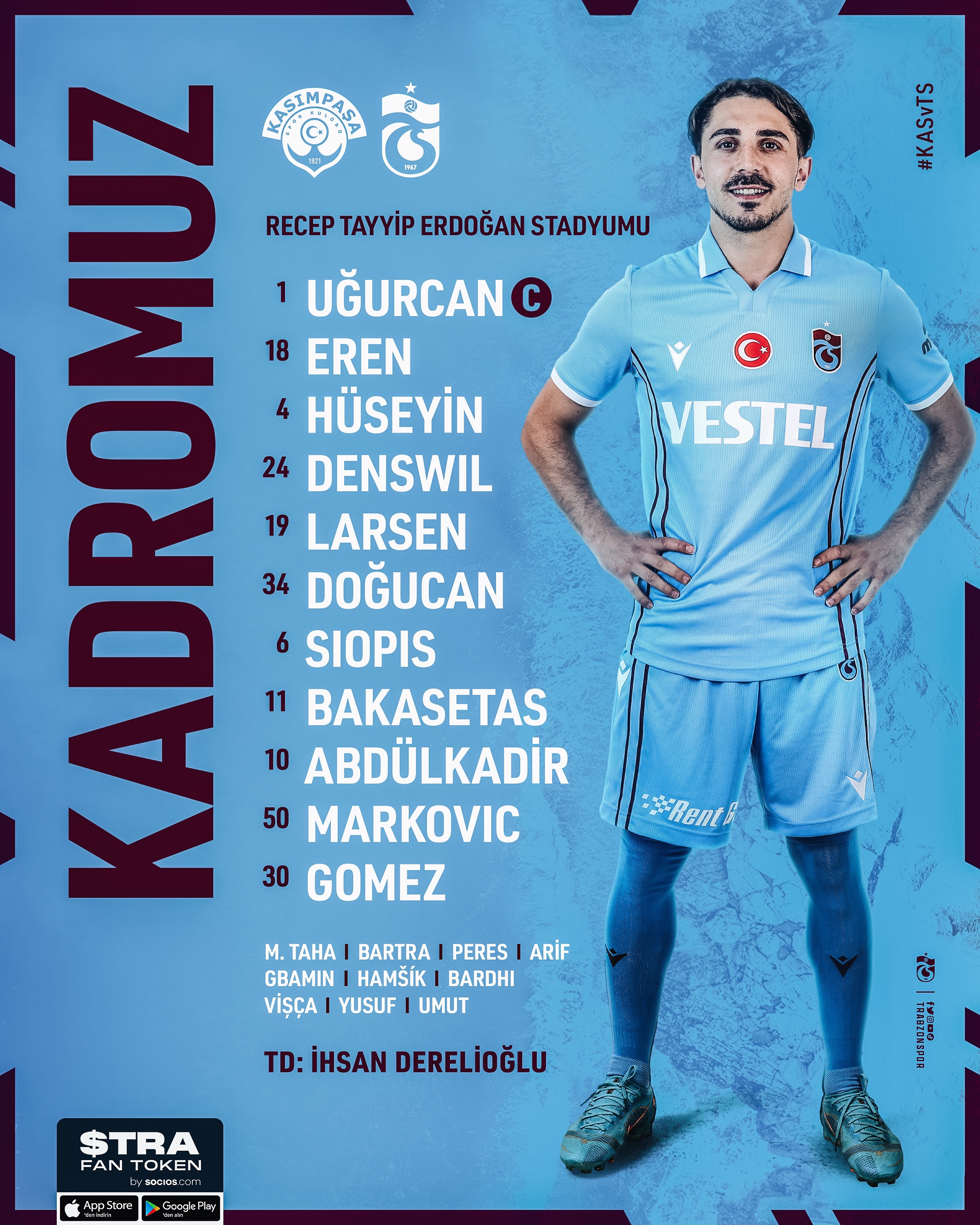 Trabzonspor’un Kasımpaşa maçı ilk 11’i belli oldu!