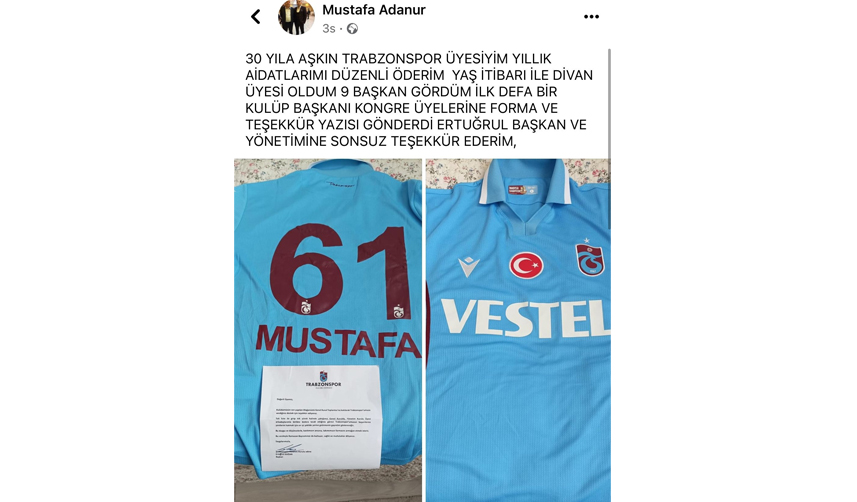 Trabzonspor'dan kongreye katılan üyelere anlamlı hediye