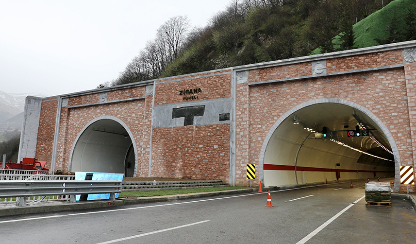 Trabzon-Gümüşhane arasındaki Yeni Zigana Tüneli açılış için gün sayıyor