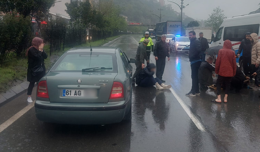 Trabzon’da trafik kazası! 3 yaralı