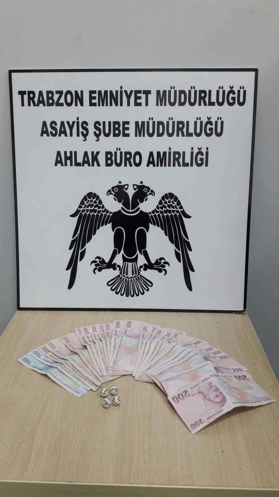 Trabzon’da kumarhane baskını! 16 bin TL ceza yediler