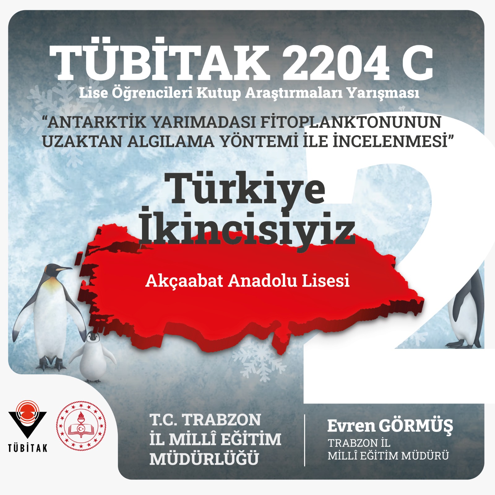 Trabzon'da öğrenciler başarıya imza attı! TÜBİTAK'ta Türkiye ikinciliği