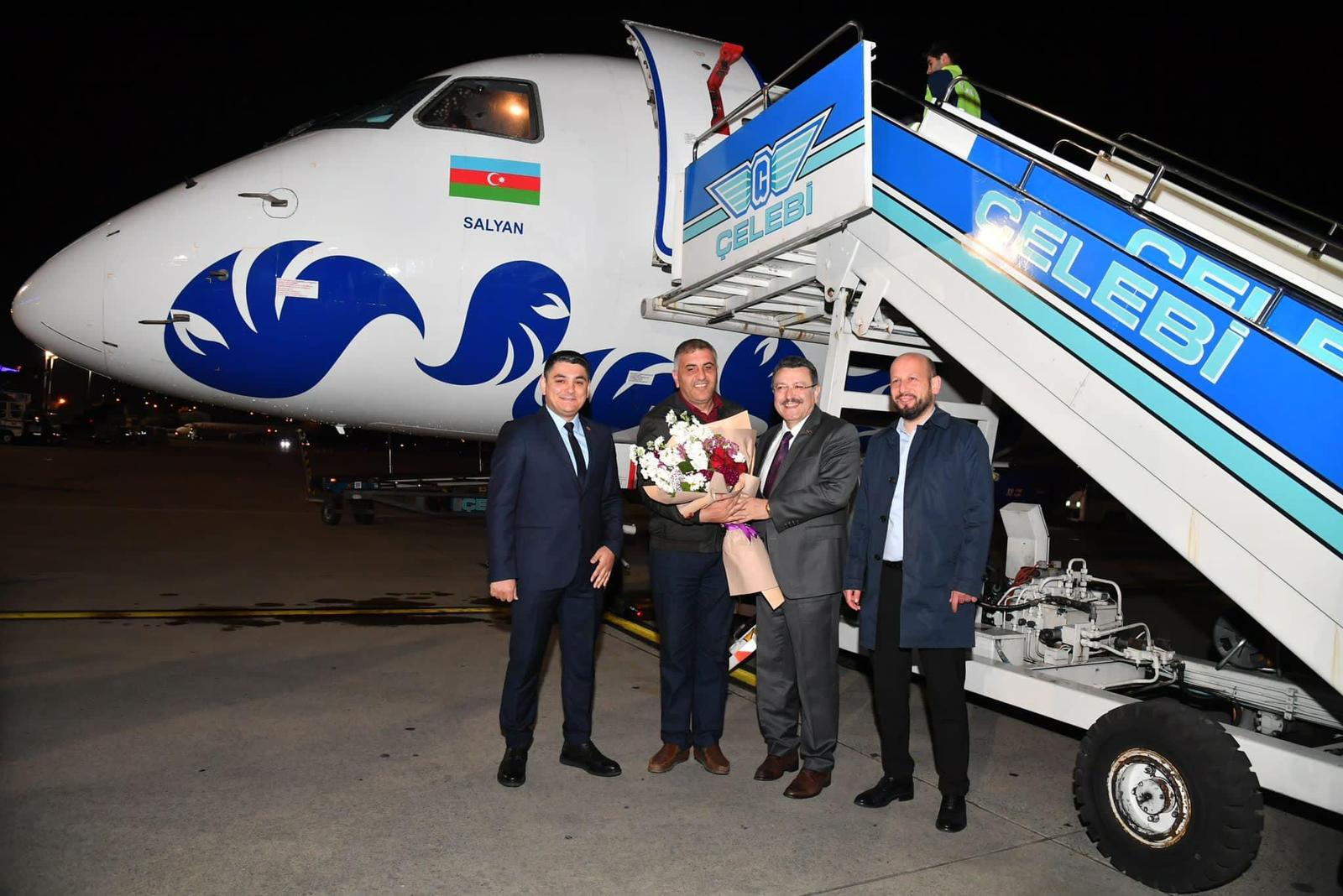 Azerbaycan Hava Yolları'nın Bakü Trabzon ilk seferi gerçekleştirildi! 